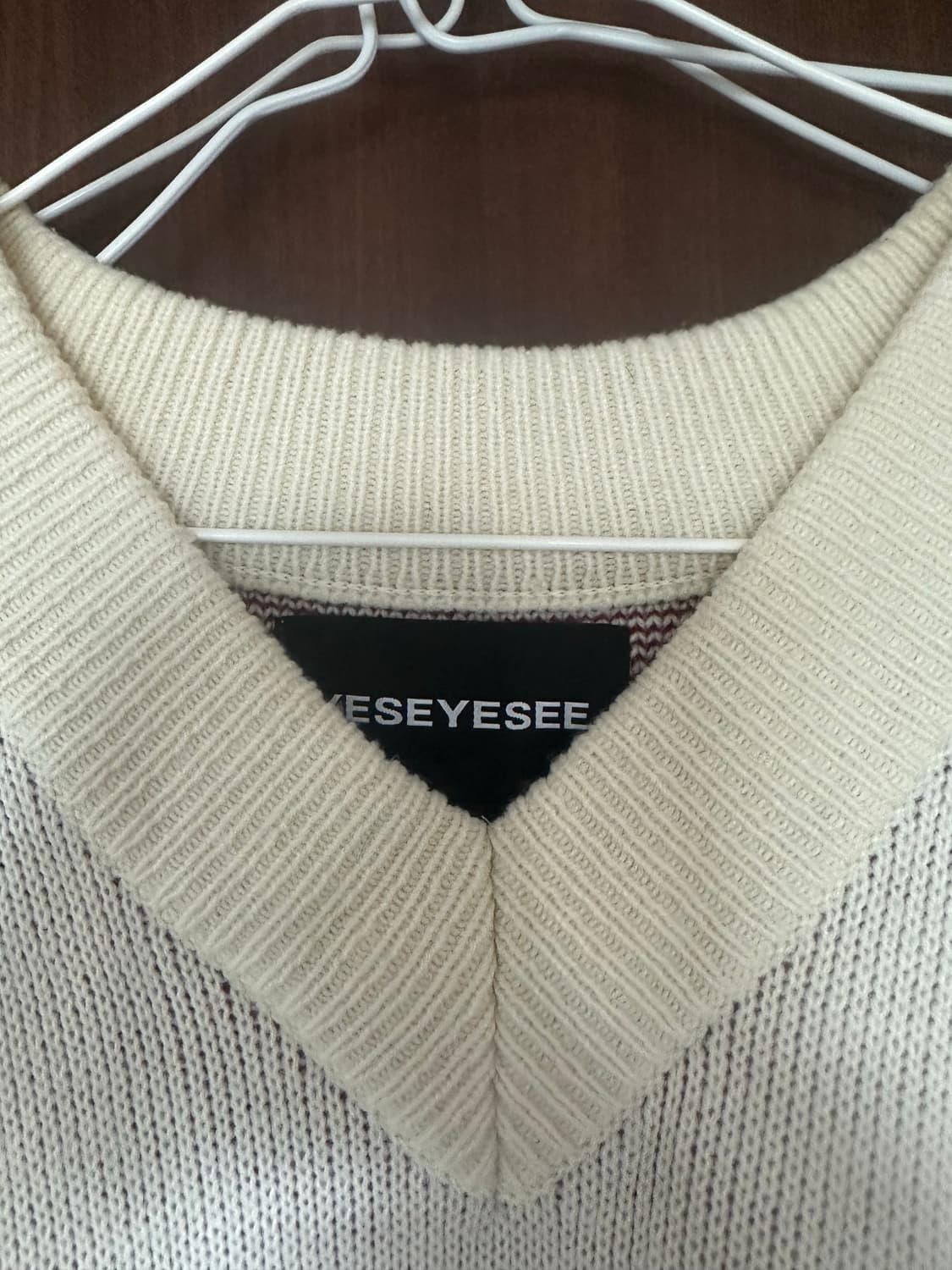 예스아이씨 조끼Y.E.S Schooler Knit Vest Ivor _S 상품이미지3