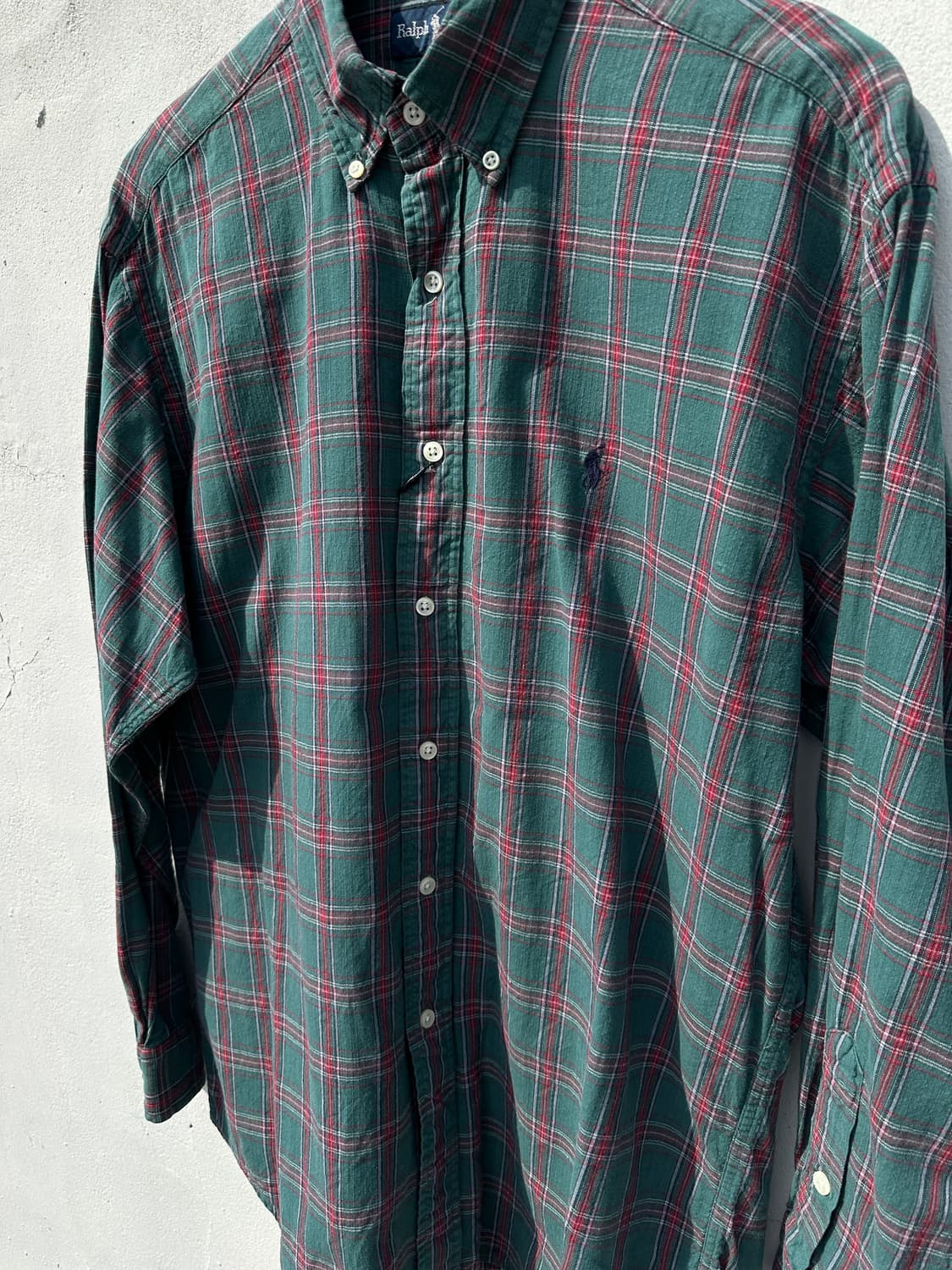 [XL] 폴로 랄프로렌 그린 체크 셔츠 상품이미지4