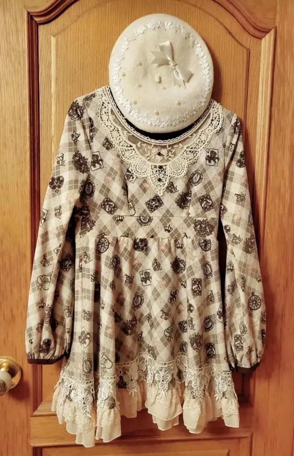 빈티지 앙크루즈 이상한 나라의 앨리스 컨셉 원피스 상품이미지1