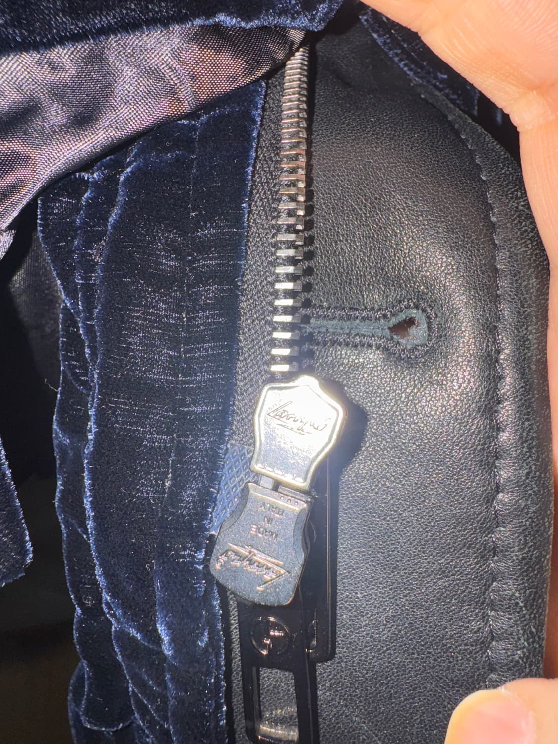 조르지오 아르마니 블랙라벨 벨벳후드 실사이즈 100 상품이미지7