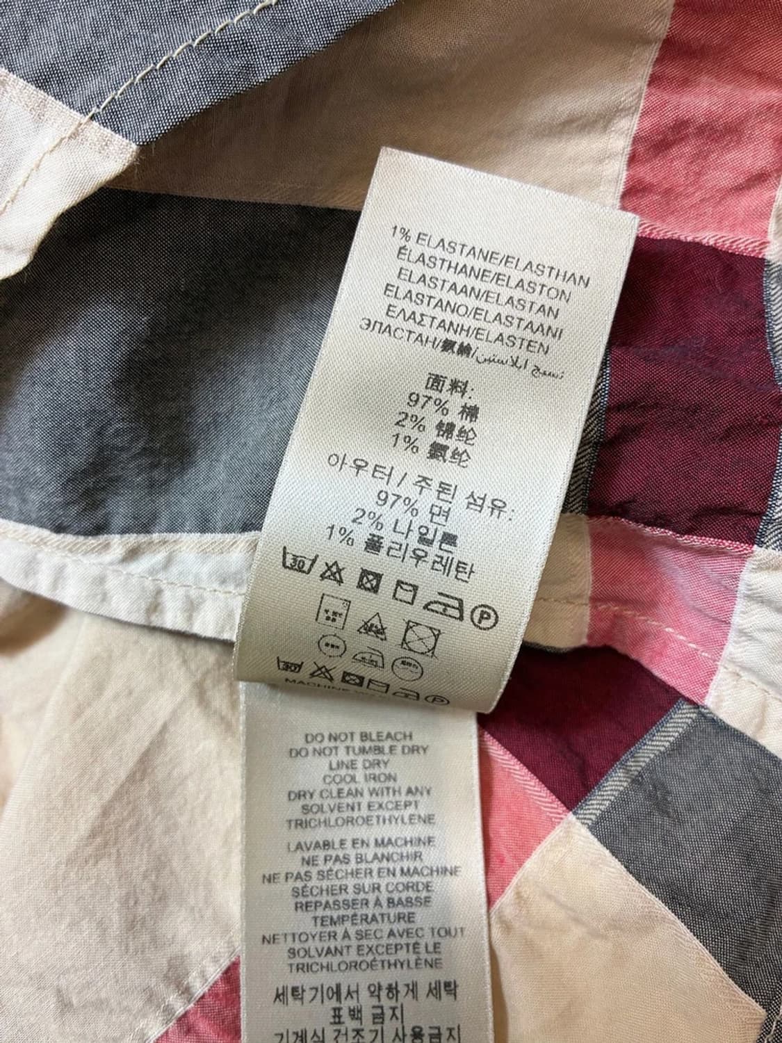 버버리 브릿 셔링 노바 체크 7부 블라우스 PN8384 상품이미지9