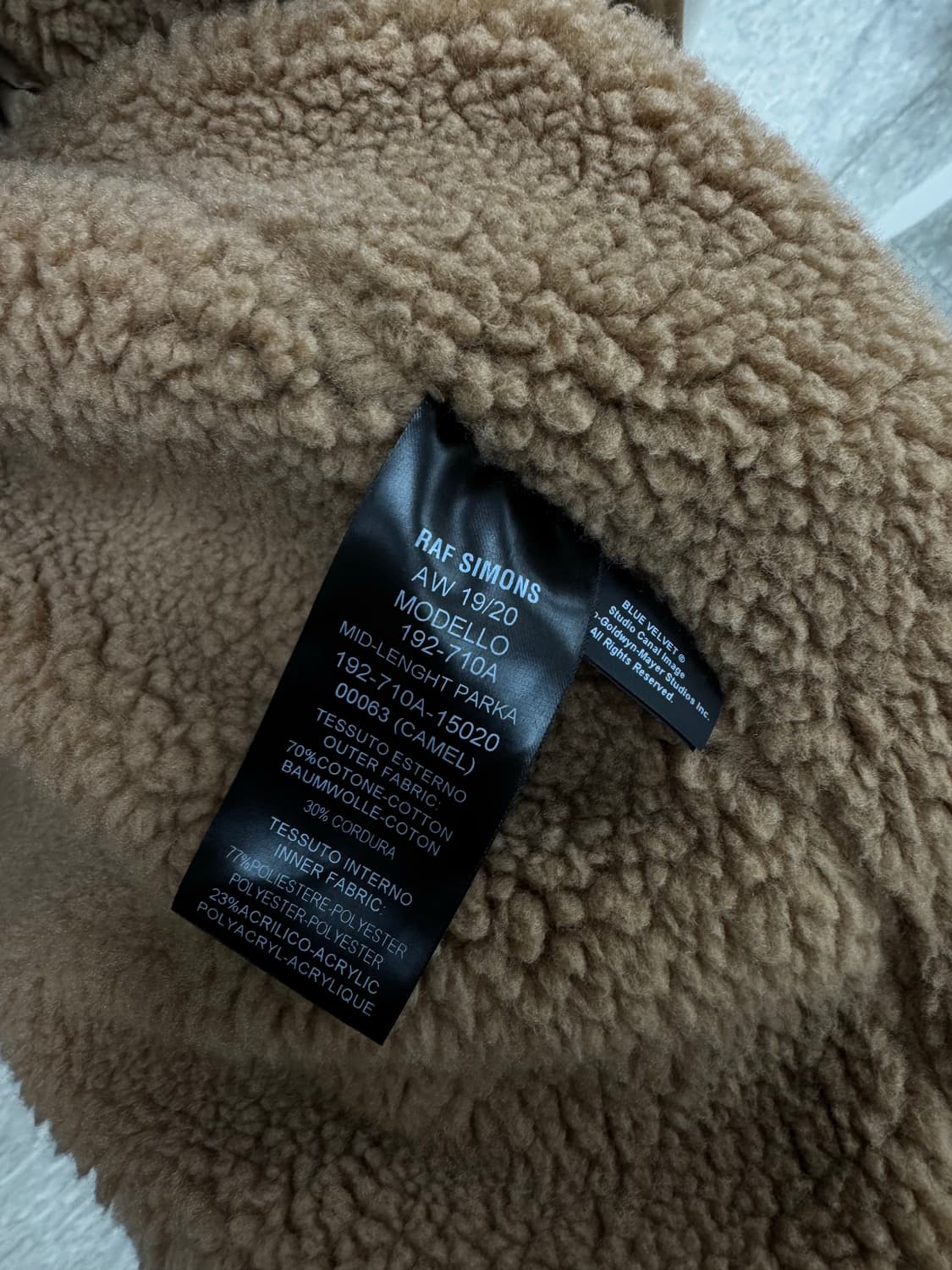 라프시몬스 19FW 포토 패치 파카 상품이미지5