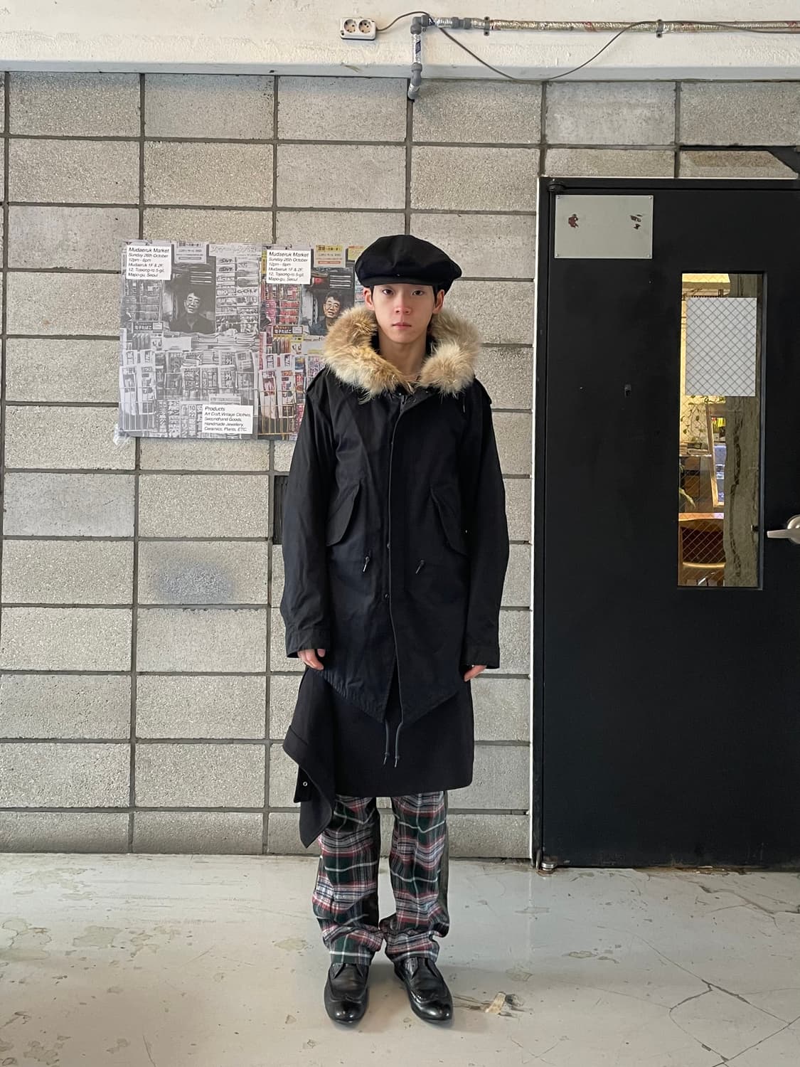 라드뮤지션 퍼 후드 모즈코트 상품이미지3