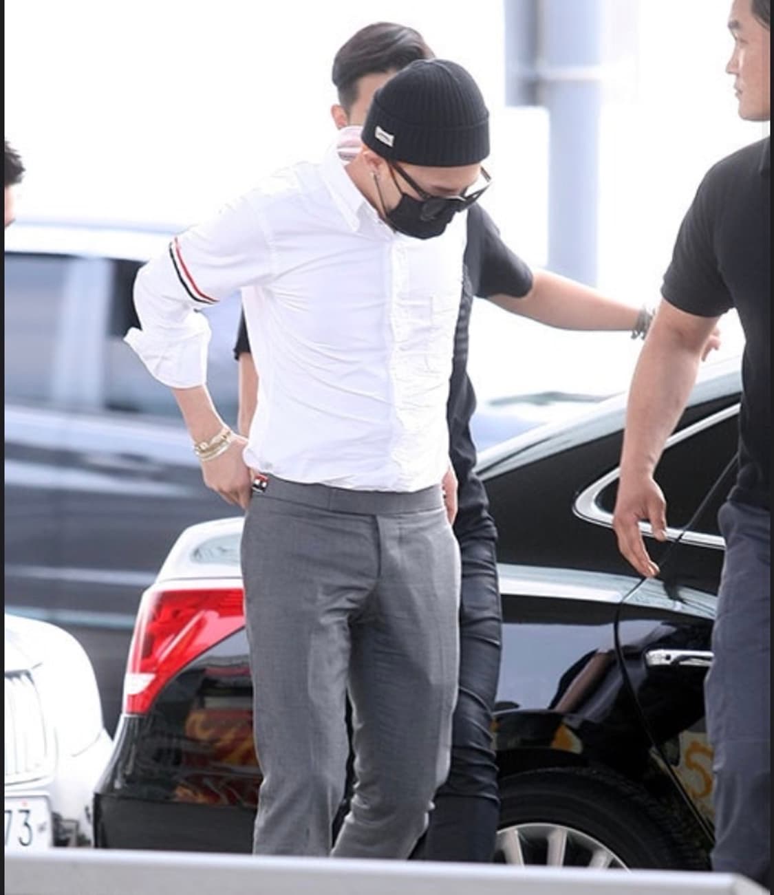 톰브라운 지디 옥스포드 삼선 암밴드 셔츠 화이트 상품이미지1