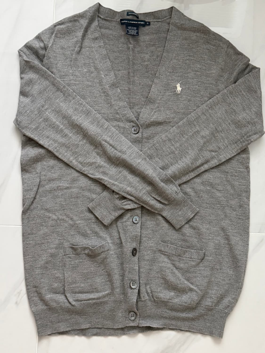 폴로 랄프로렌 스포츠 그레이 가디건 상품이미지1