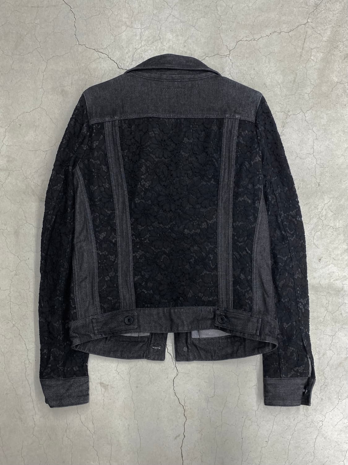 디젤 블랙 골드 레이스 데님 자켓 상품이미지4