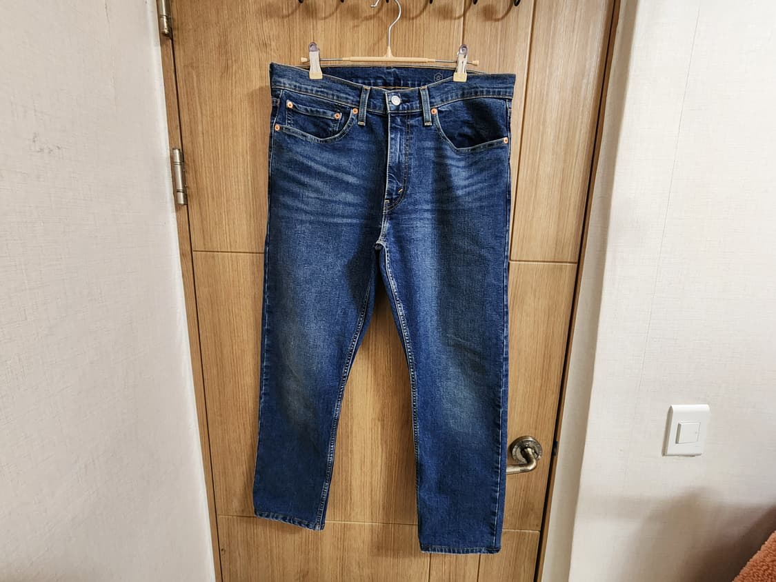 (34)리바이스 502 테이퍼드 웜진 데님 팬츠 상품이미지1