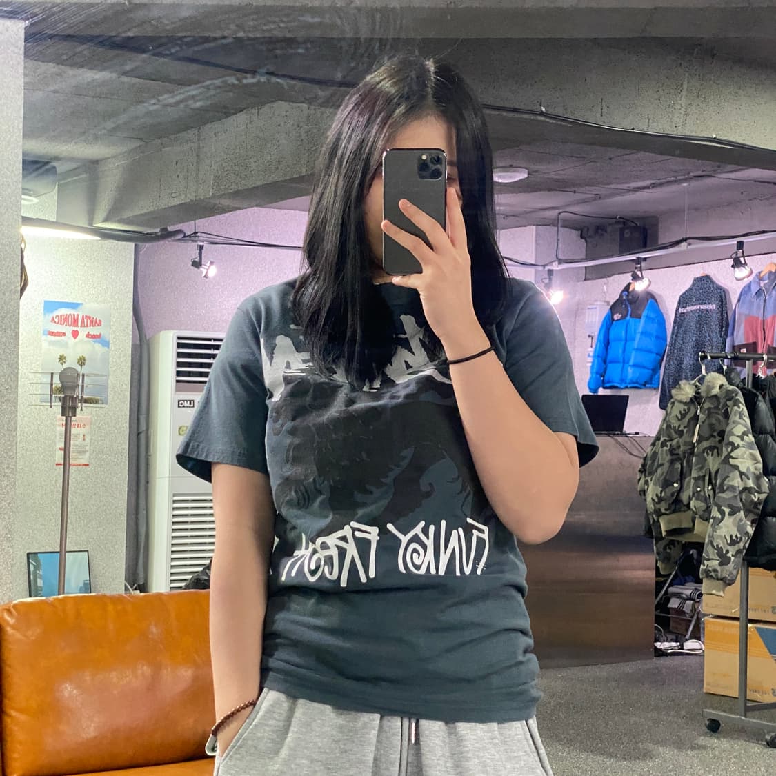 스투시 00s 라이언 블랙 반팔 티셔츠 B3603 상품이미지1