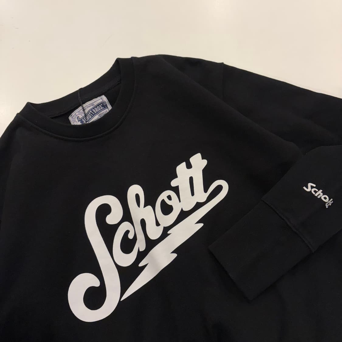 [M] 쇼트 블랙 로고 맨투맨 티셔츠 B491 상품이미지3