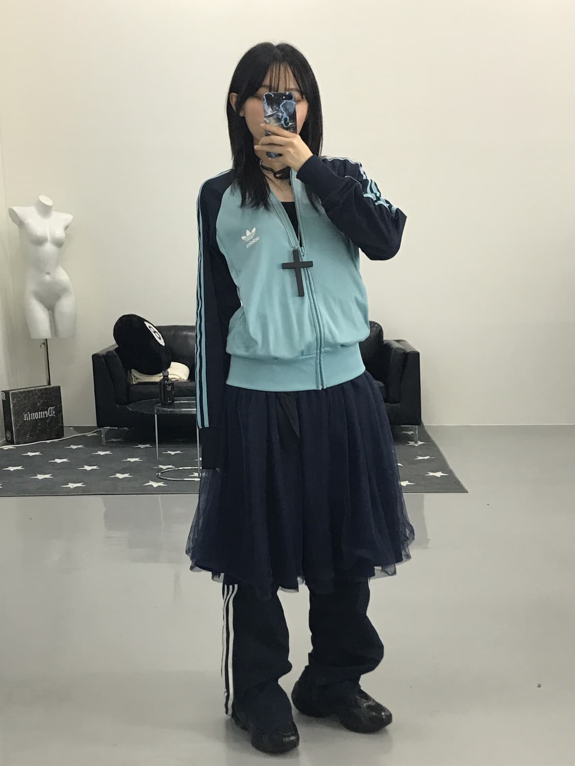Adidas Y2k blue Jersey 상품이미지2