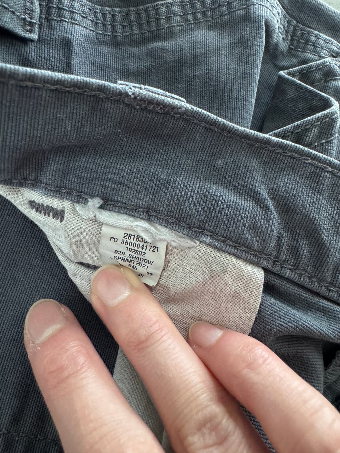 칼하트 릴랙스드 핏 워시드 덕 더블 프론트 워크 팬츠 상품이미지6