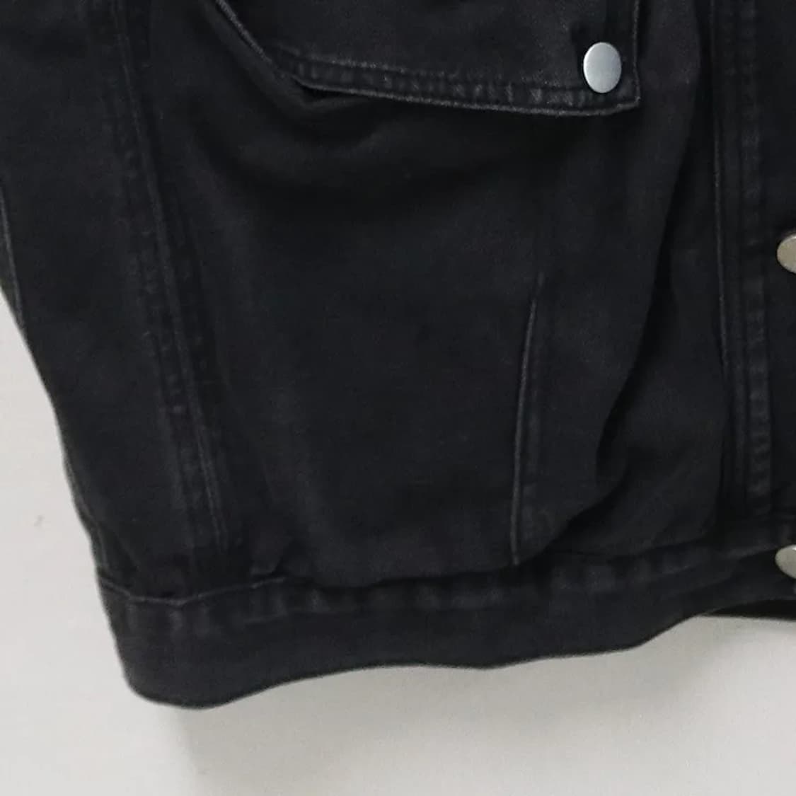 SPRAY 흑청 데님 베스트 61998 상품이미지4