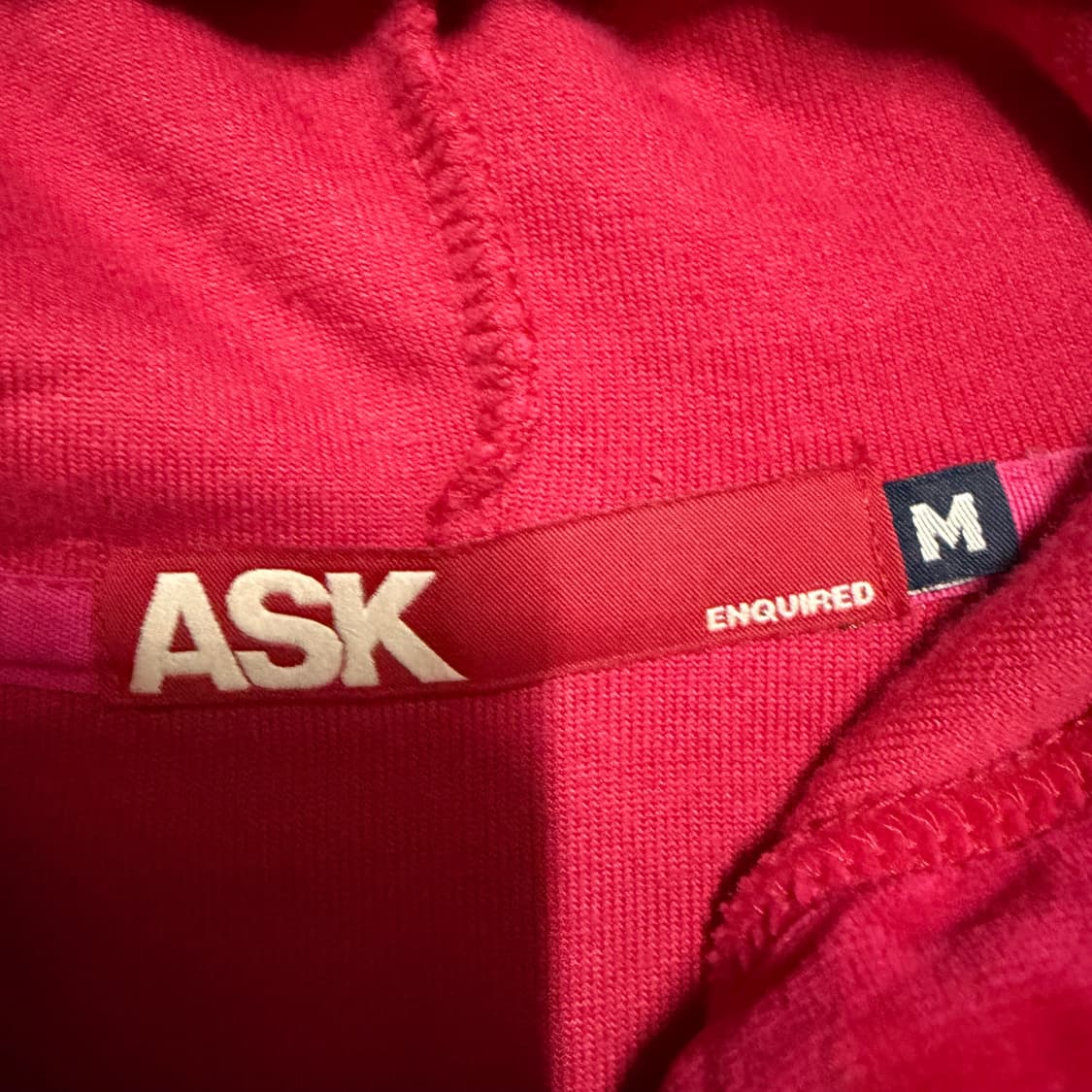 키키깔 에스크 레드 벨벳 후드집업 M 상품이미지3