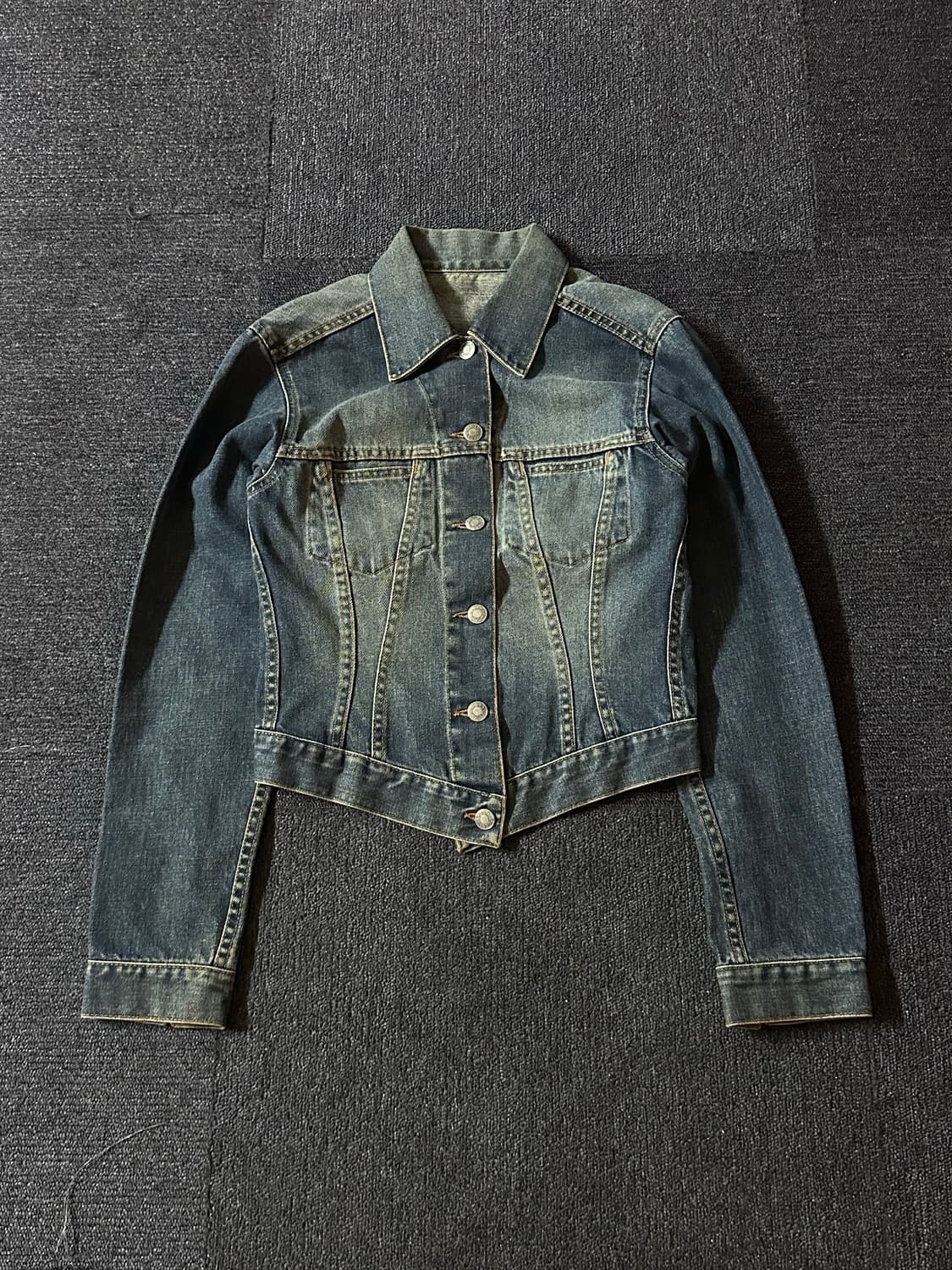 Gucci 구찌 녹워싱 G-Jean Distressed 인디고 데님자켓 상품이미지3