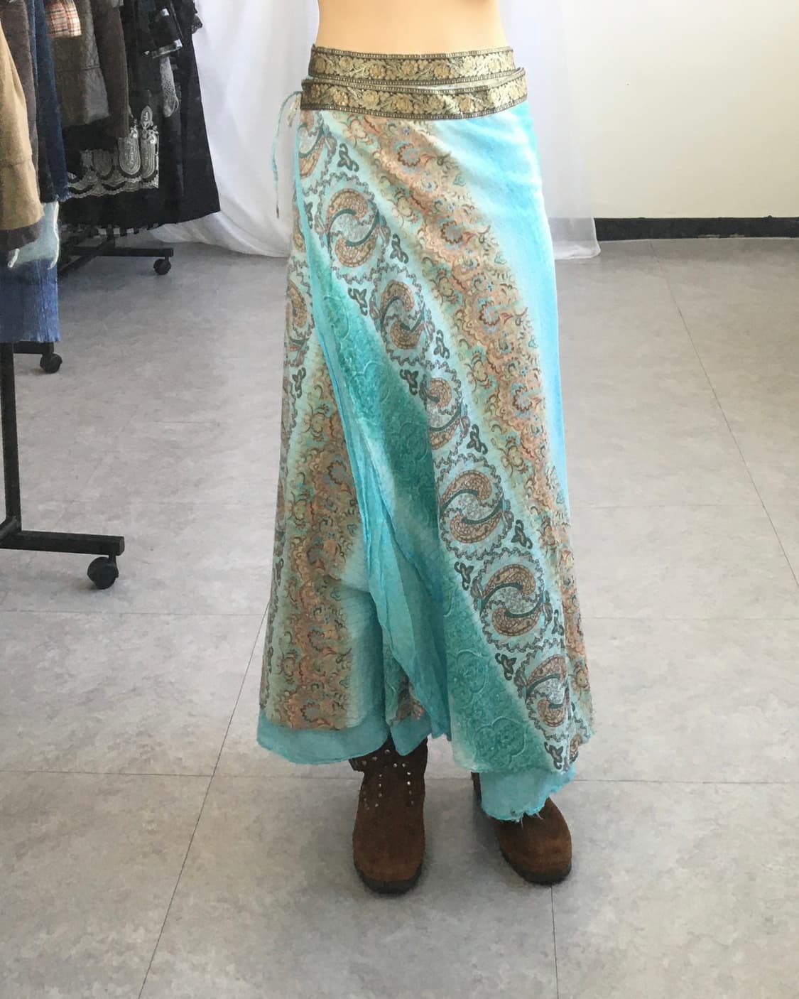 Ethnic mood wrap skirt 상품이미지7