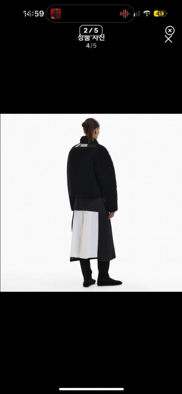 Yunse 하프 플리츠 스커트 데님 상품이미지2