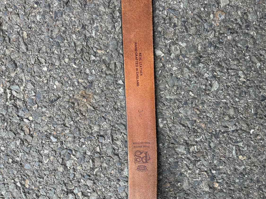 (UK made) paul smith 리얼레더 패턴 벨트  상품이미지3
