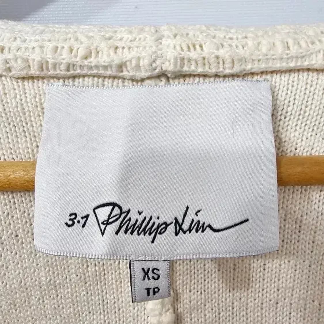 (새상품급) 3.1 필립림 실크 아이보리 롱코트 ~55 상품이미지6