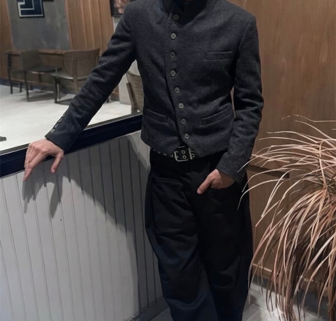 Slight Vogue 사선 테일러드 울 자켓 상품이미지2