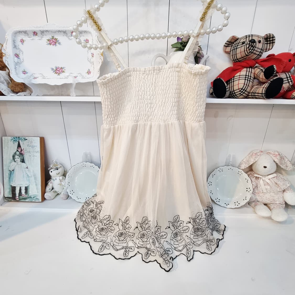 axes femme 로즈자수 쉬폰미니원피스 상품이미지5