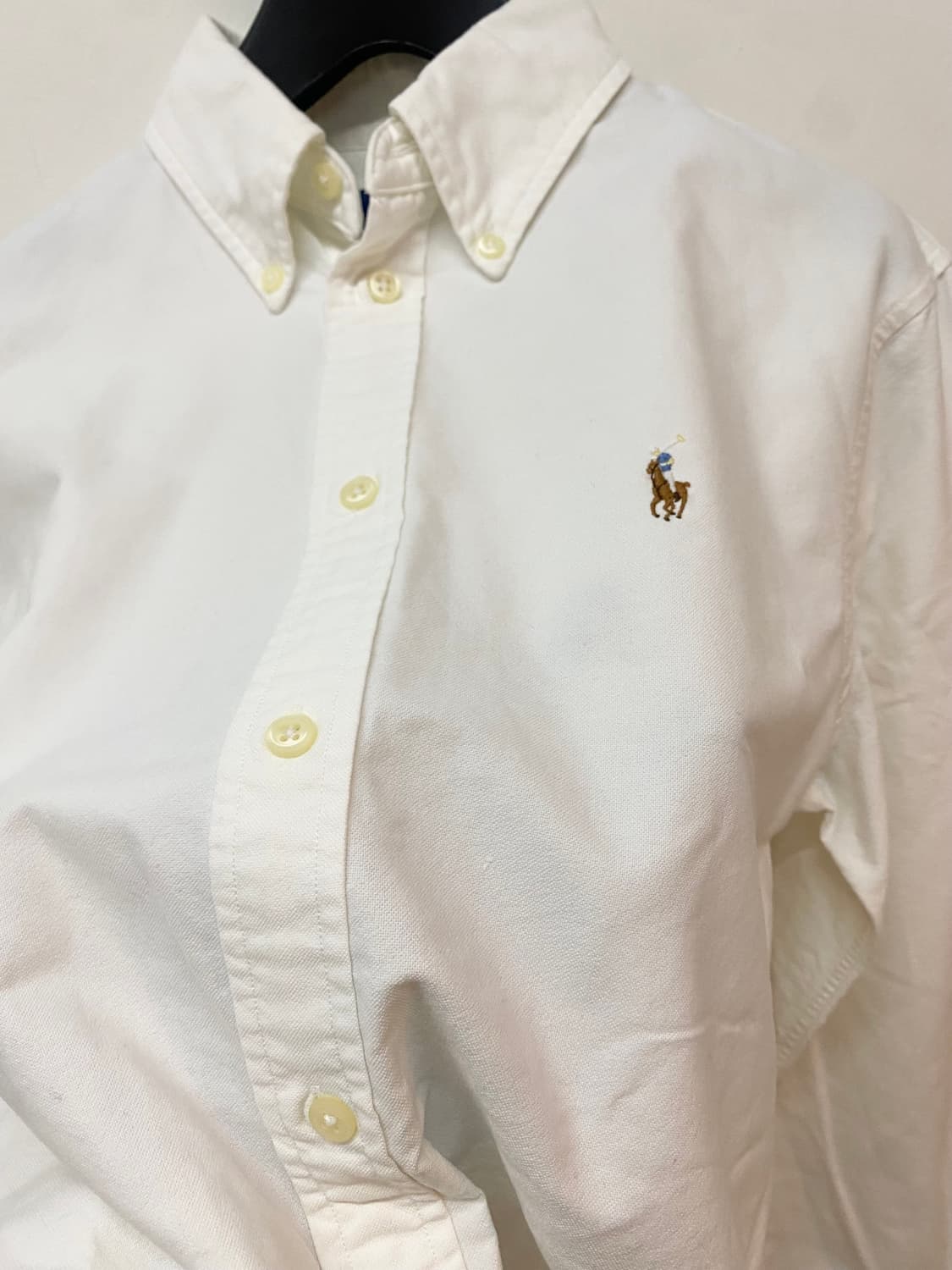 매장정품 폴로 랄프로렌 흰색 슬림핏 셔츠 M 사용감없음 상품이미지2
