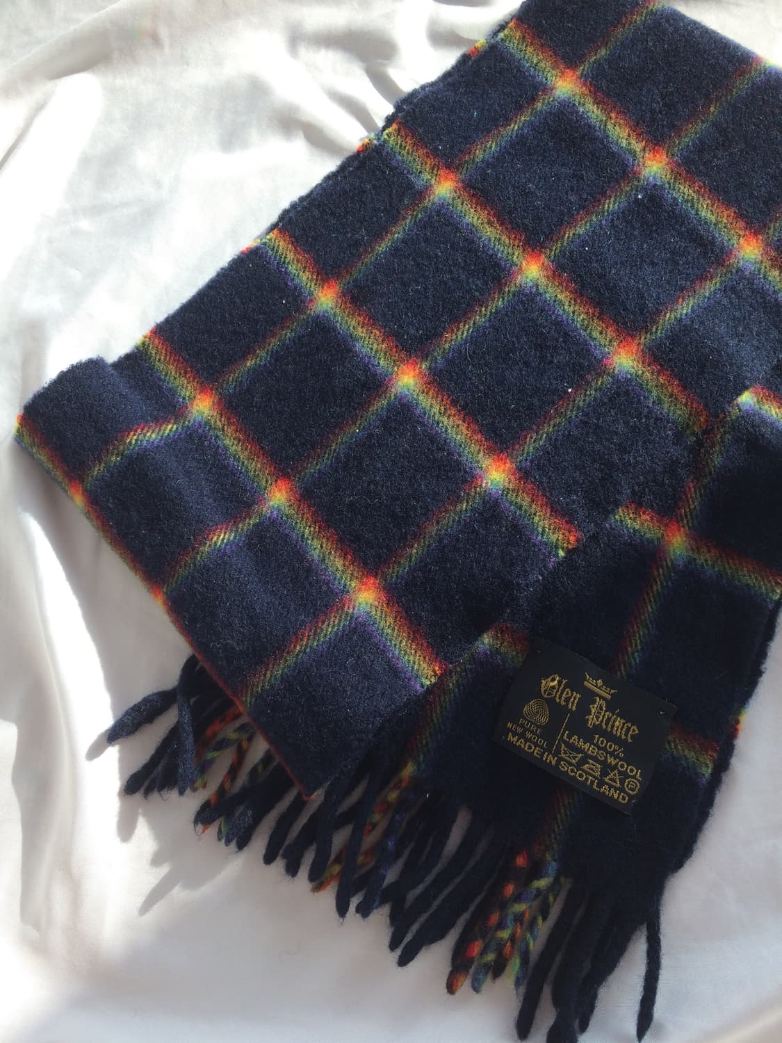 히스테릭 글래머 아카이브 스코틀랜드 램스울 레인보우 목도리 머플러 상품이미지5
