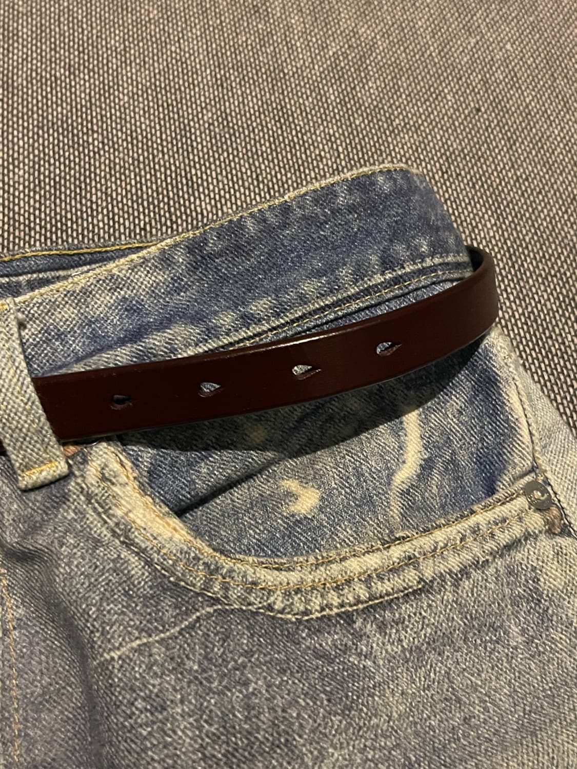 빈티지톤 가죽벨트 2cm 상품이미지10