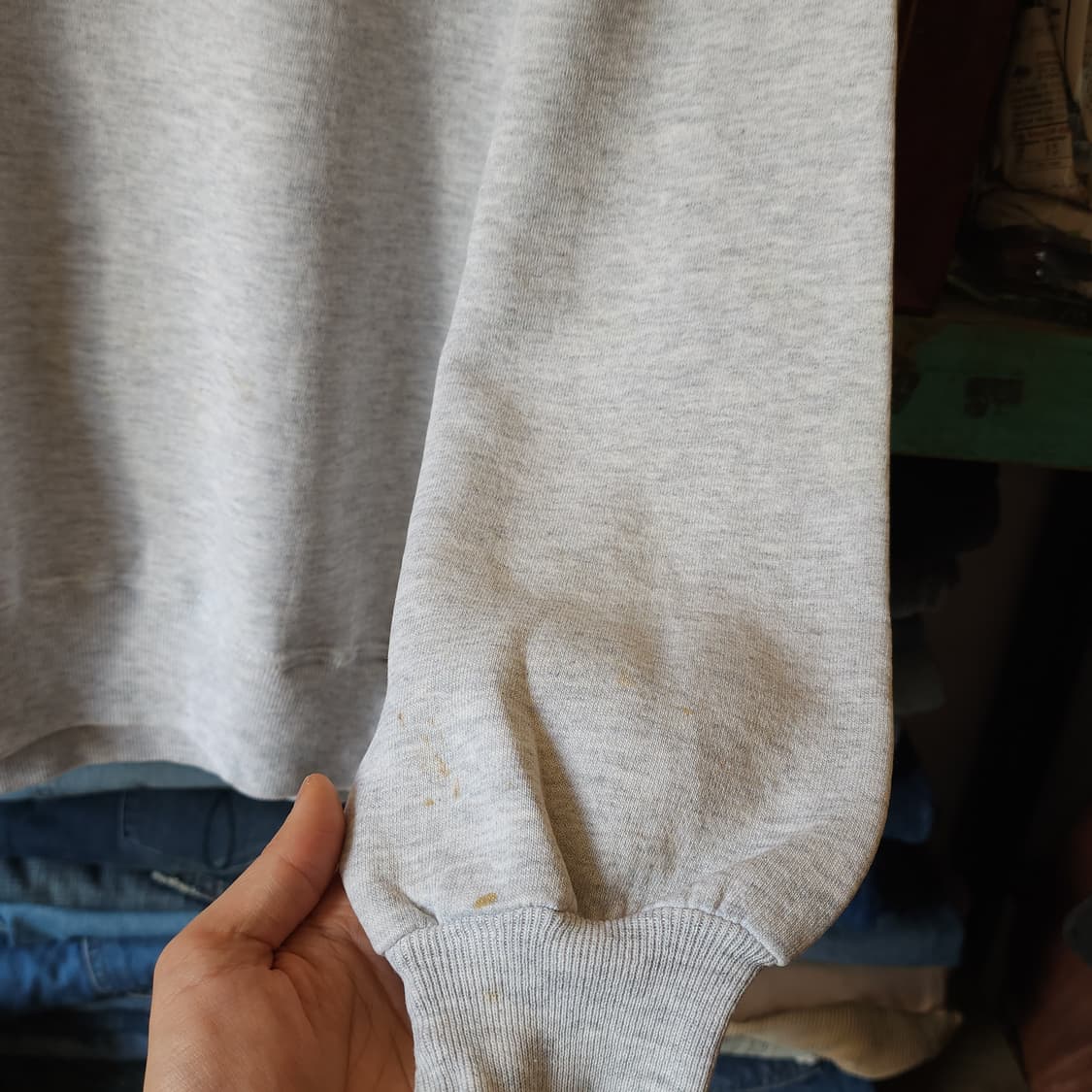 90s 러셀 맨투맨 스웻셔츠 노스웨스트 빈티지 레터링 그레이 XL 상품이미지9