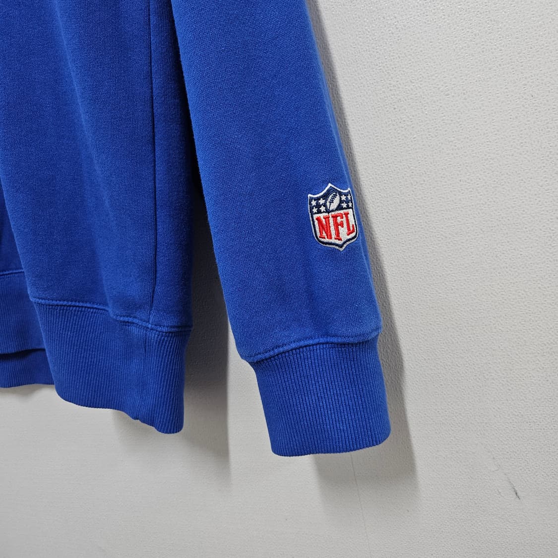 L NFL 뉴욕 자이언츠 기모 오버핏 맨투맨 블루 상품이미지3