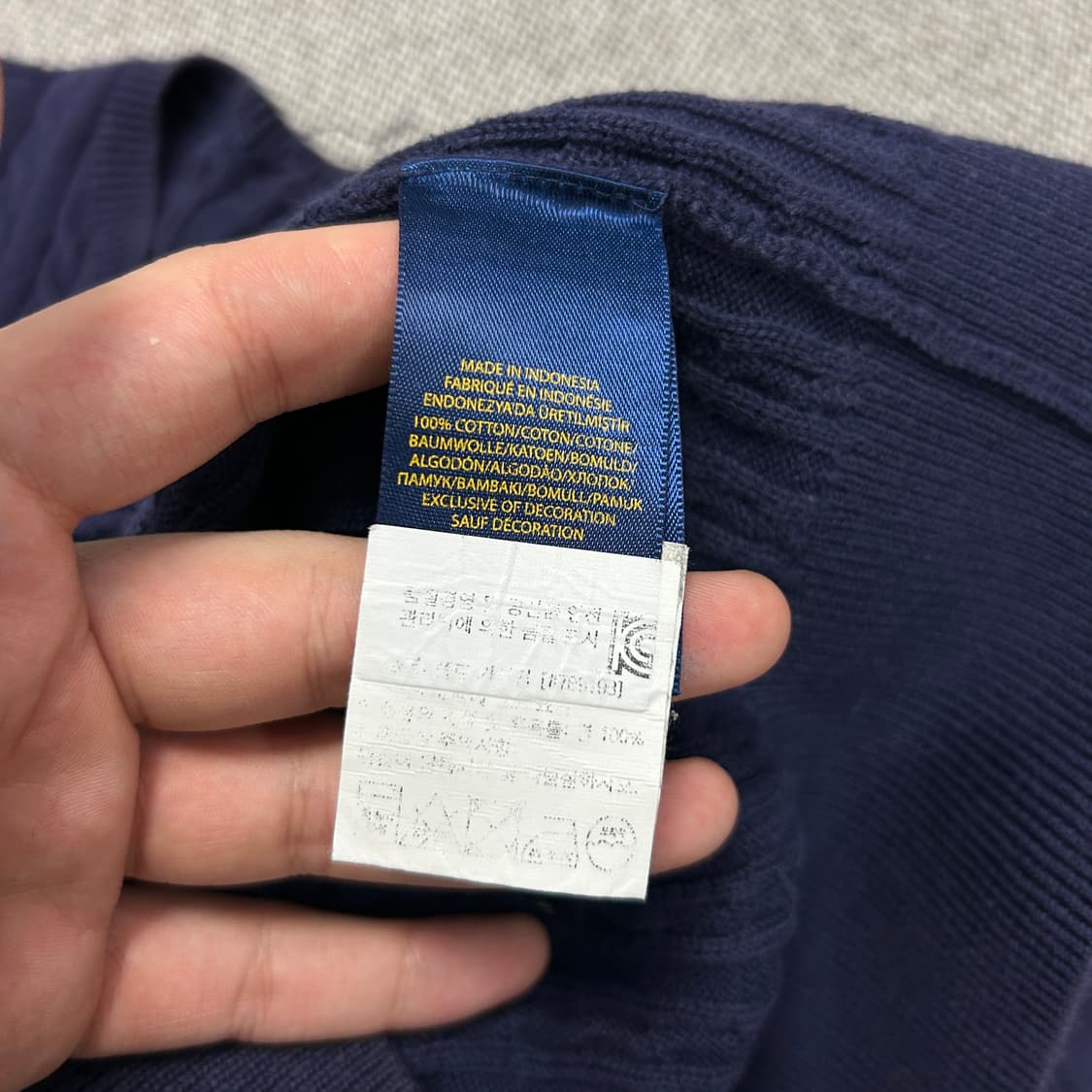 폴로 우먼스 케이블 니트 가디건(18) 상품이미지3