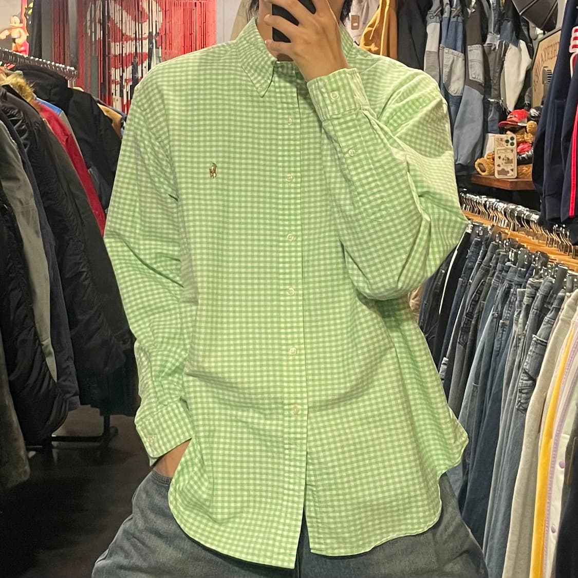 [IM] Polo 폴로 체크 긴팔셔츠 상품이미지2