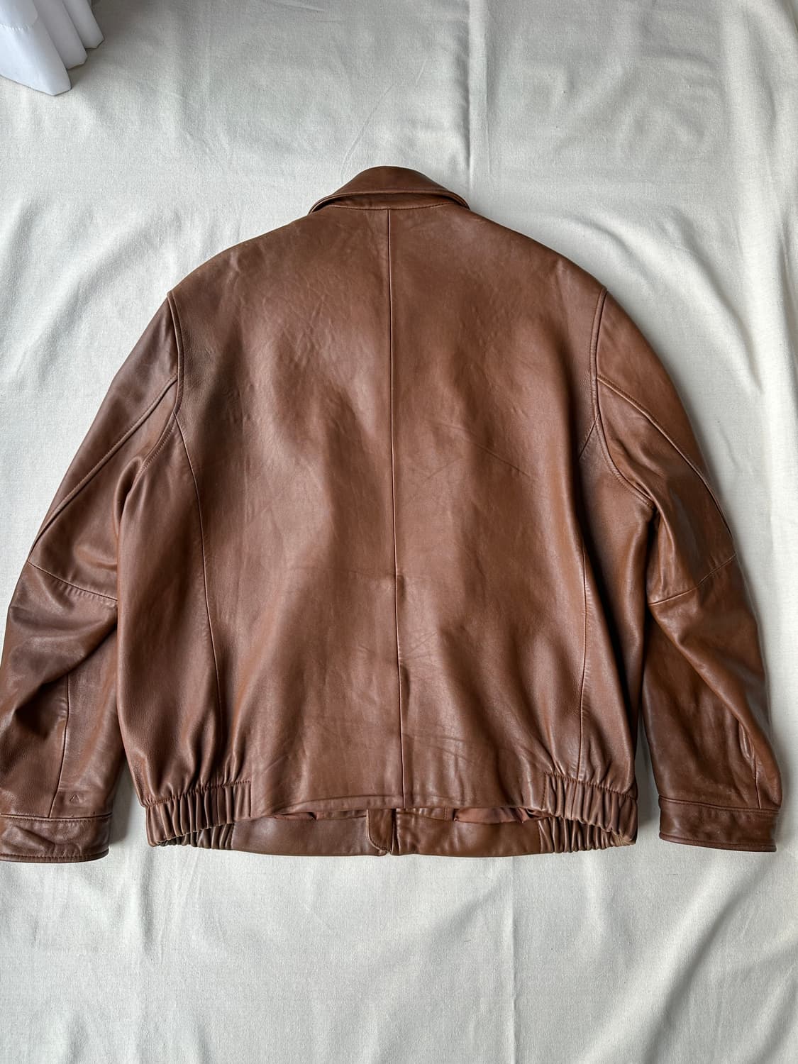 브룩스 브라더스 브라운 레더 자켓 L 상품이미지5
