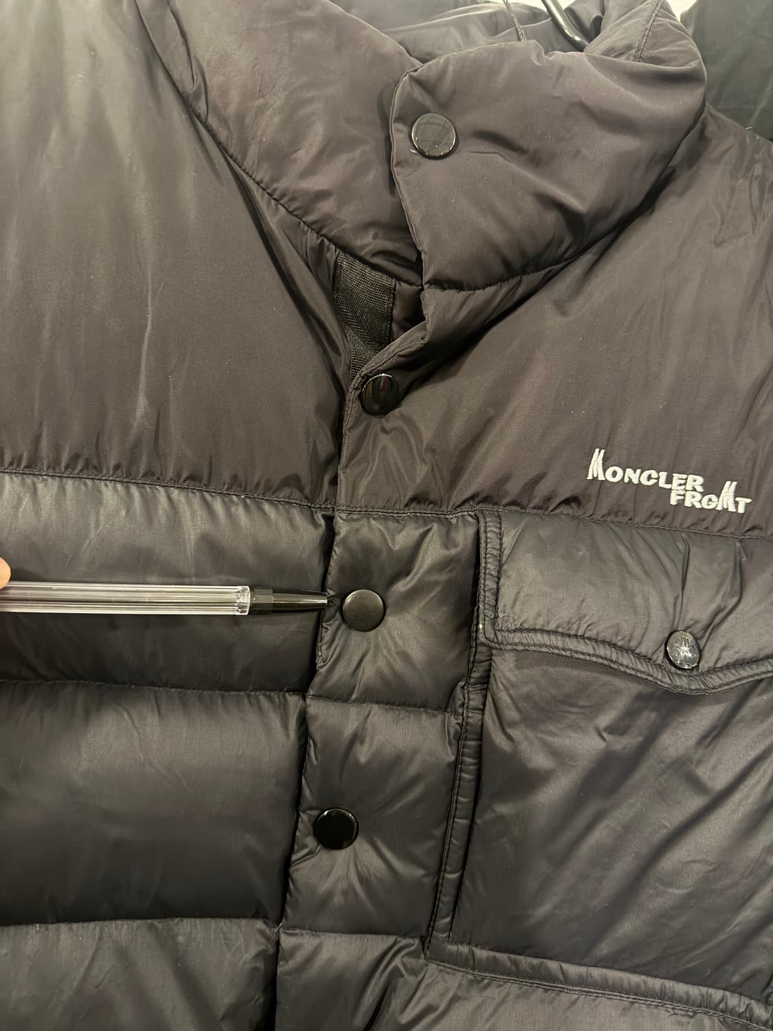 Moncler x Fragment 몽클레어 프라그먼트 블랙 조끼 패딩 4 상품이미지3