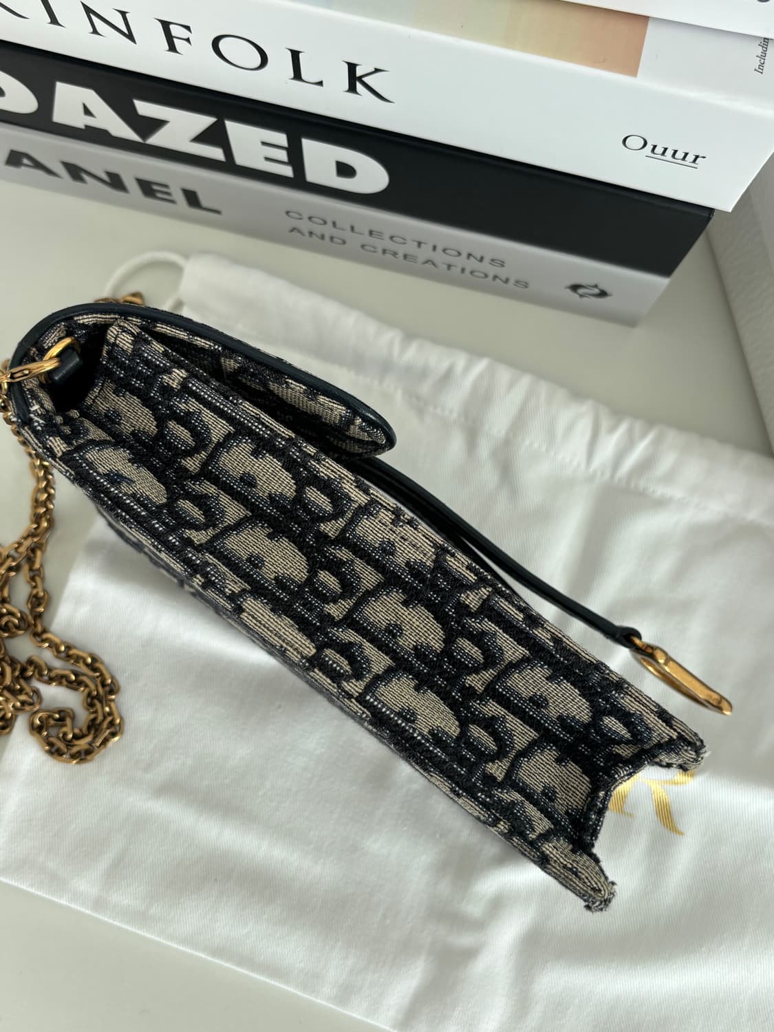 디올 오블리크 버티컬 새들 파우치 상품이미지8