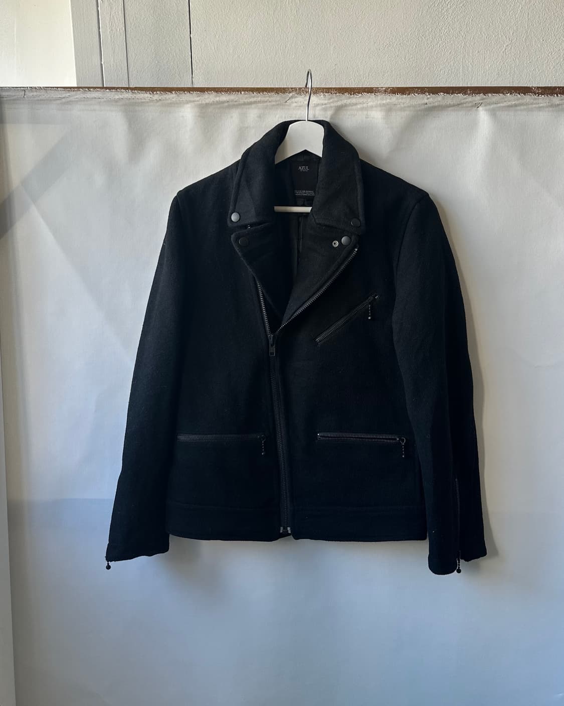 [AZUL BY MOUSSY] wool blend rider jacket 상품이미지1