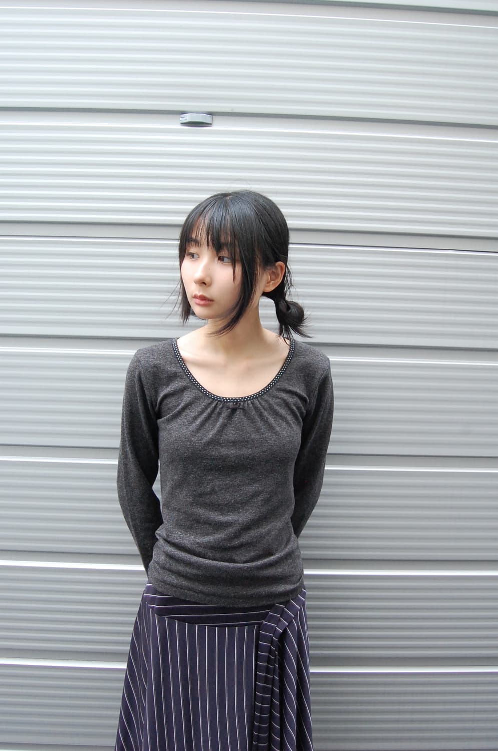 Dot ribbon top 상품이미지2