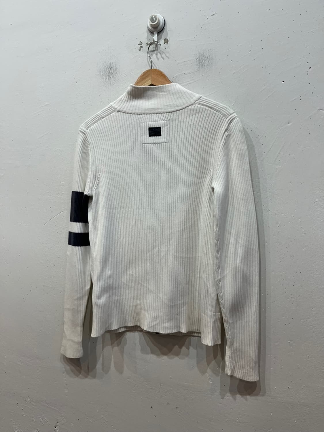 지스타로우 코튼 골지 립 니트집업 S 상품이미지2