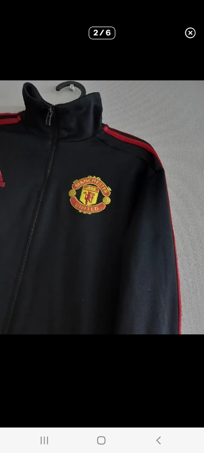 아디다스 맨유 검빨 트랙탑 져지집업 90 / S 상품이미지2