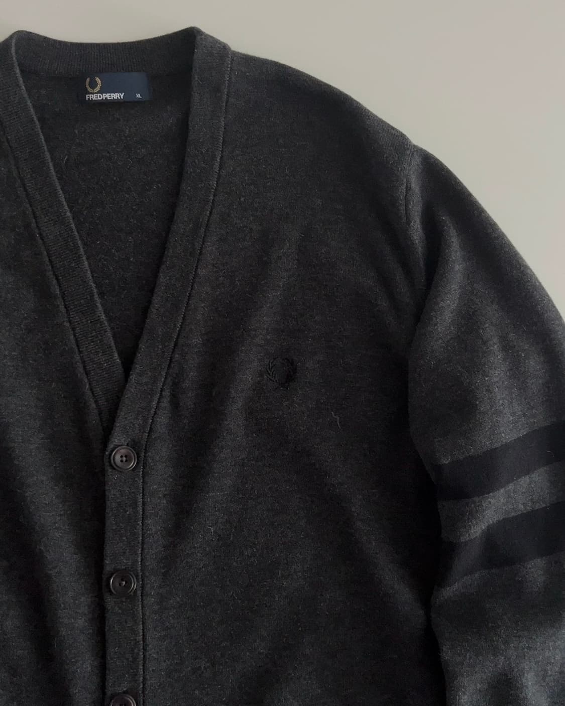 프레드페리 울 혼방 가디건 XL 상품이미지3