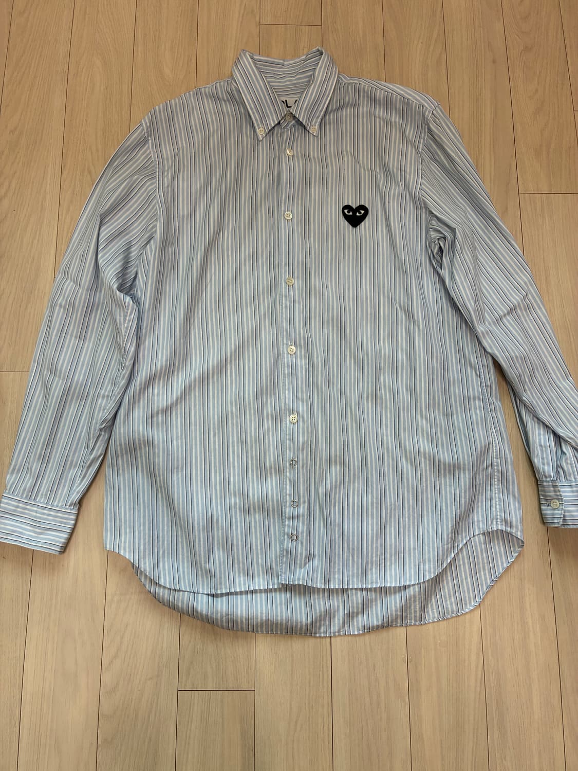 [정품] PLAY Comme des Garçons 스트라이프 셔츠 AD2 상품이미지1