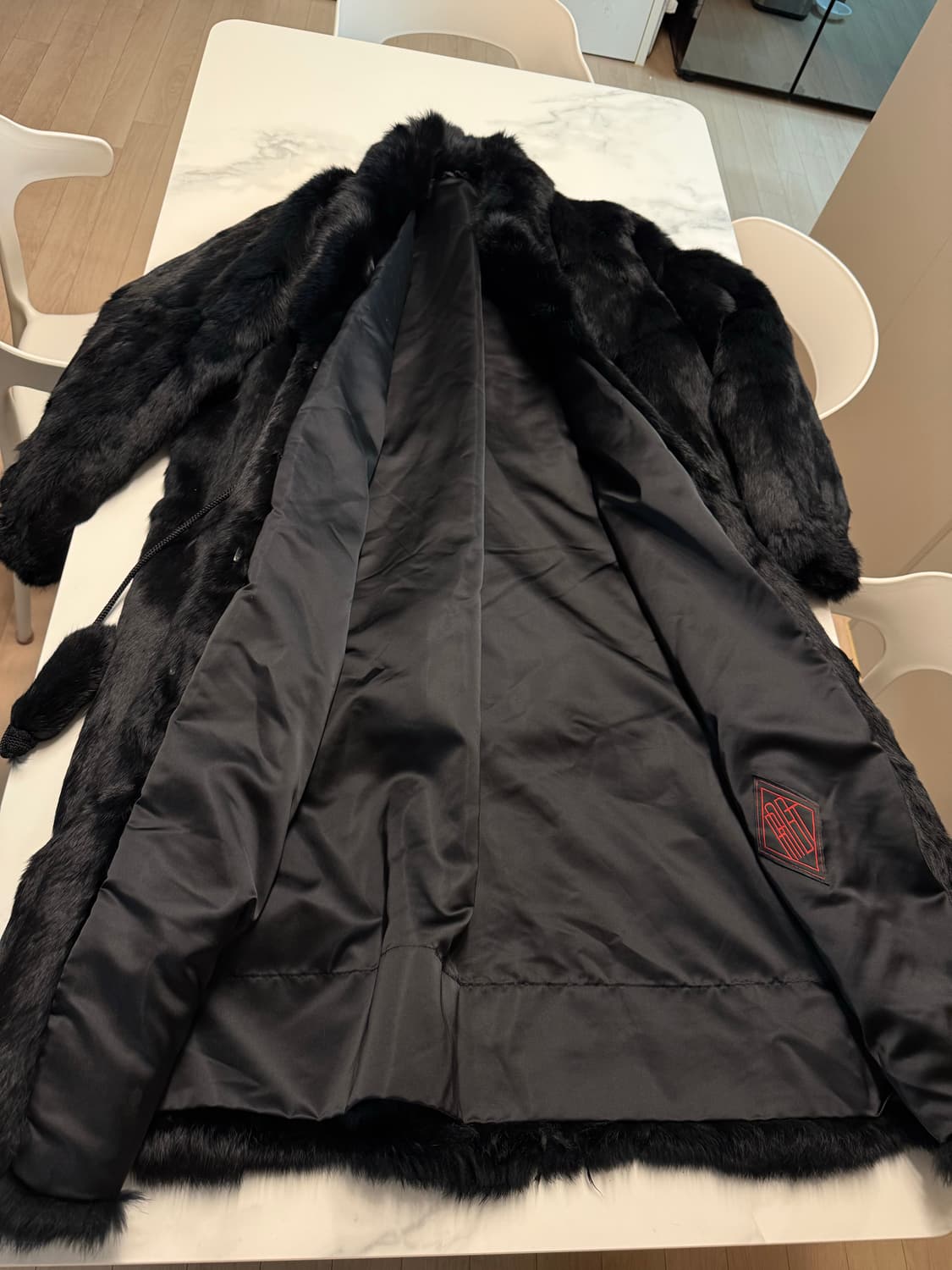 천연토끼털 코트 XL  상품이미지5