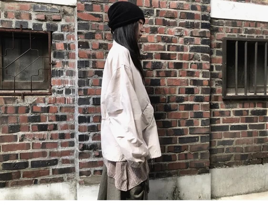 그린씨 롤업 셔링 비니 (black) 상품이미지3