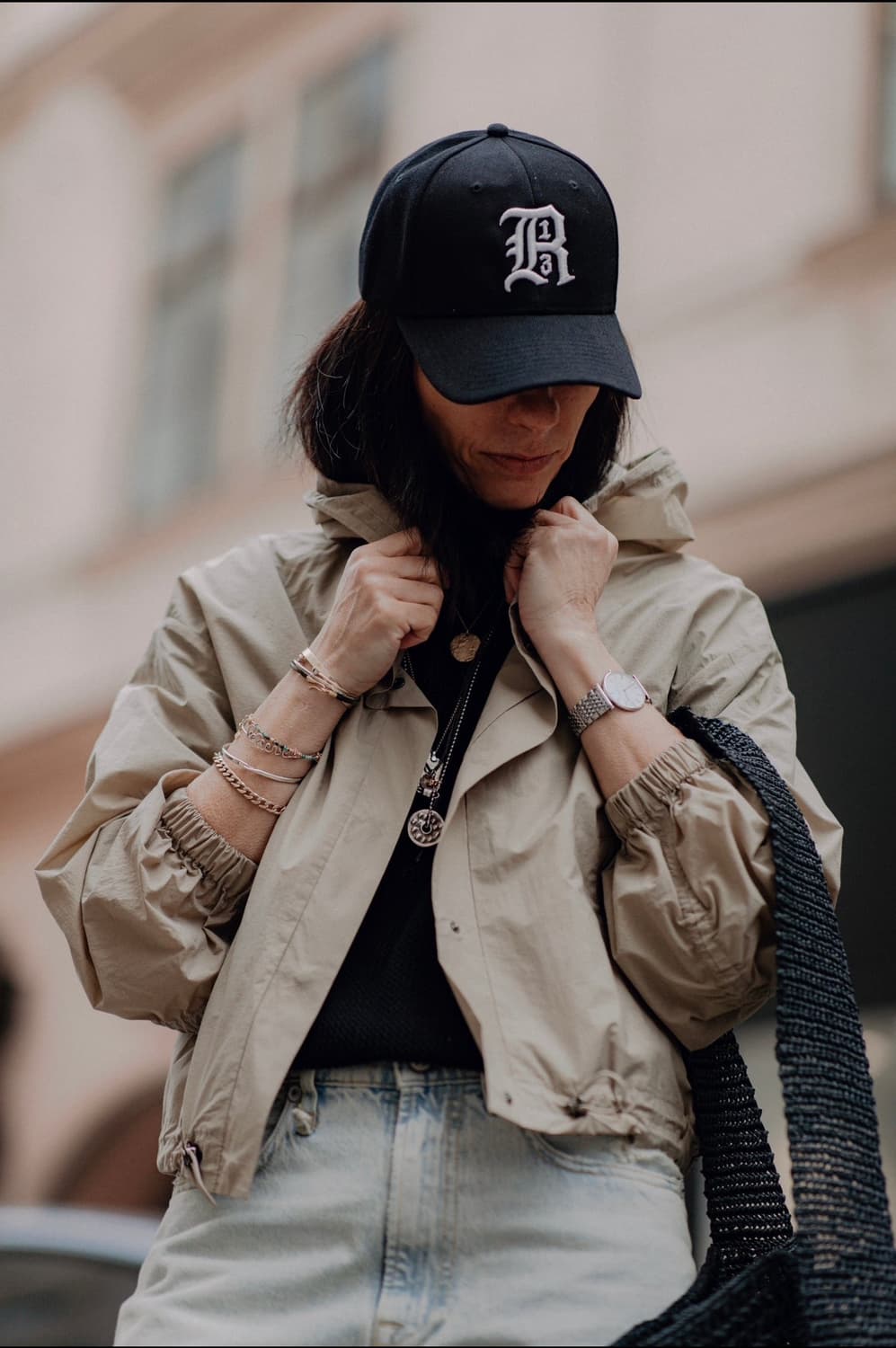 [에스파 닝닝님 착용] R13 25ss 로고 트러커 볼캡 상품이미지4