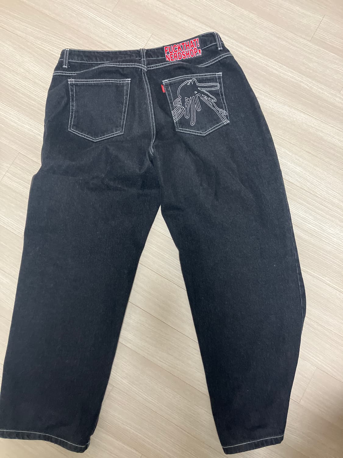 퍽댓너드샵 스니치 블랙 데님 팔아요 상품이미지1