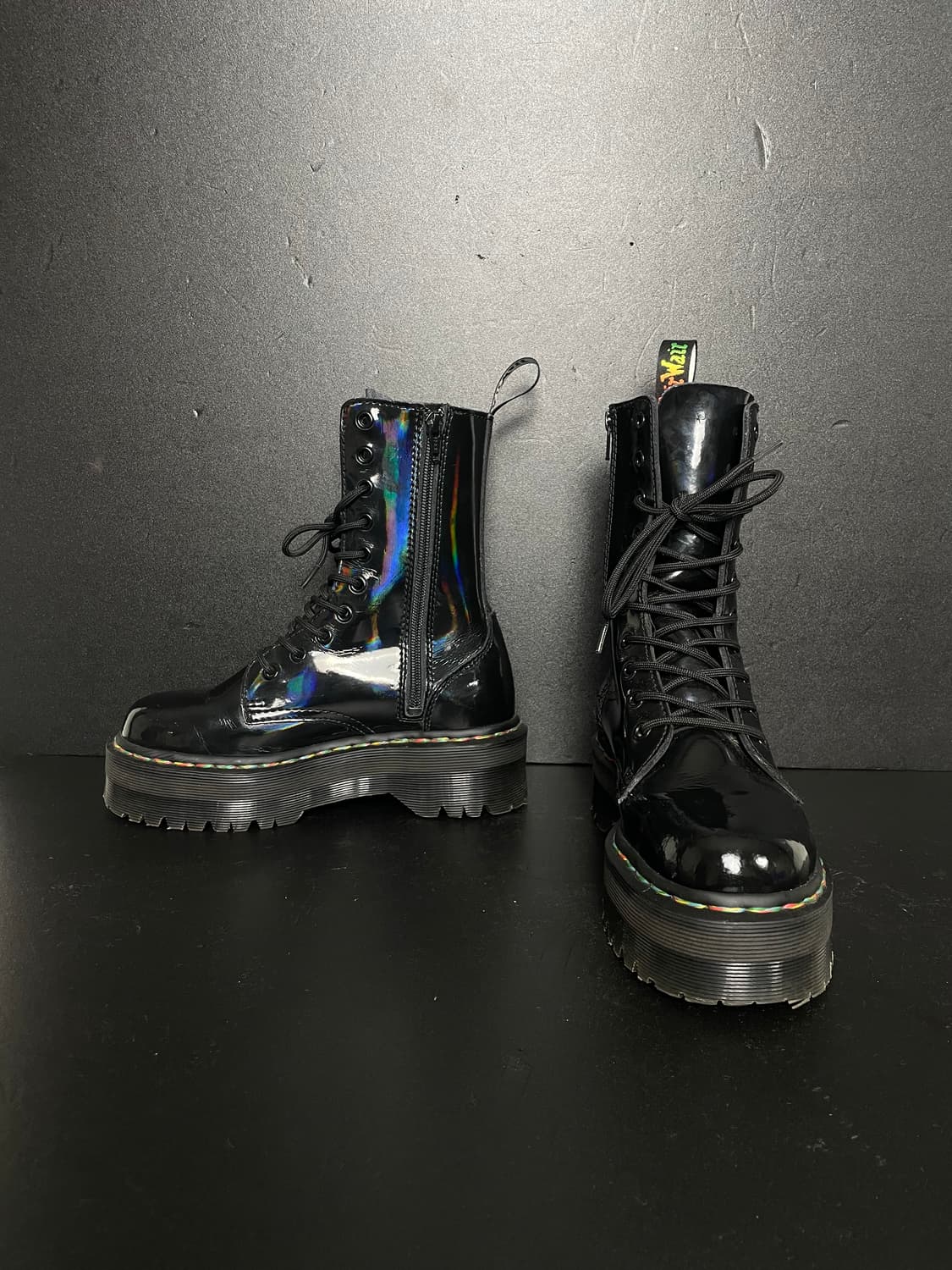 [235] 닥터마틴 제이든 하이 10홀 레인보우 워커 부츠 상품이미지4