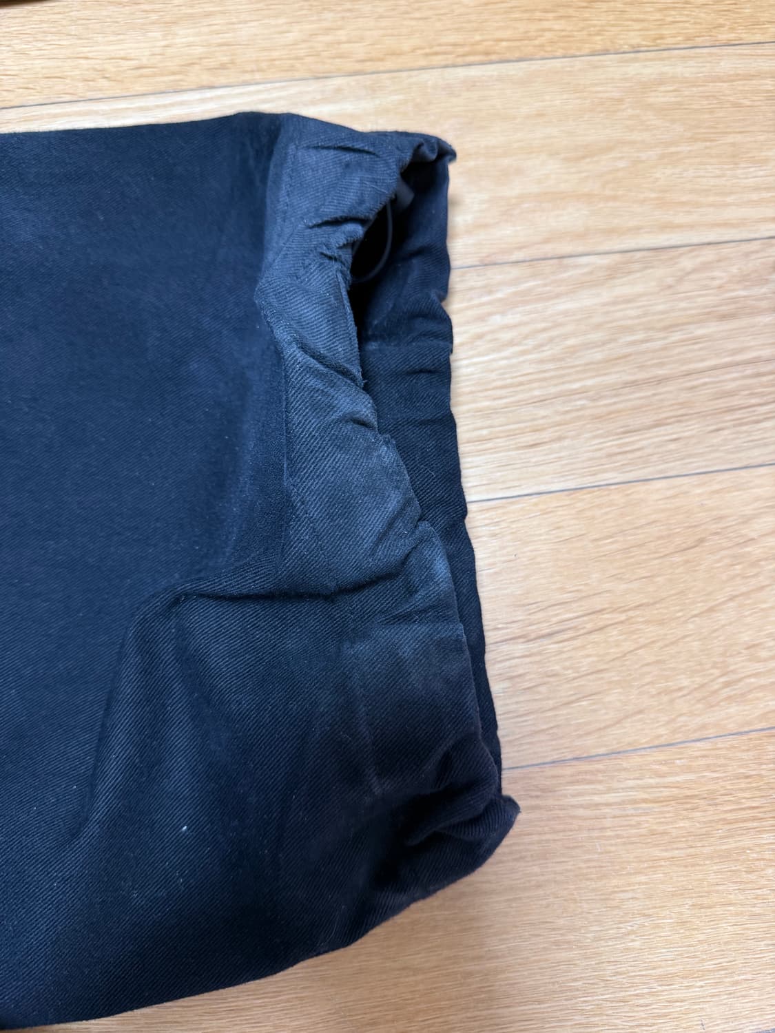 탄산마그네슘 77 아플리케 팬츠 블랙 바지 상품이미지3