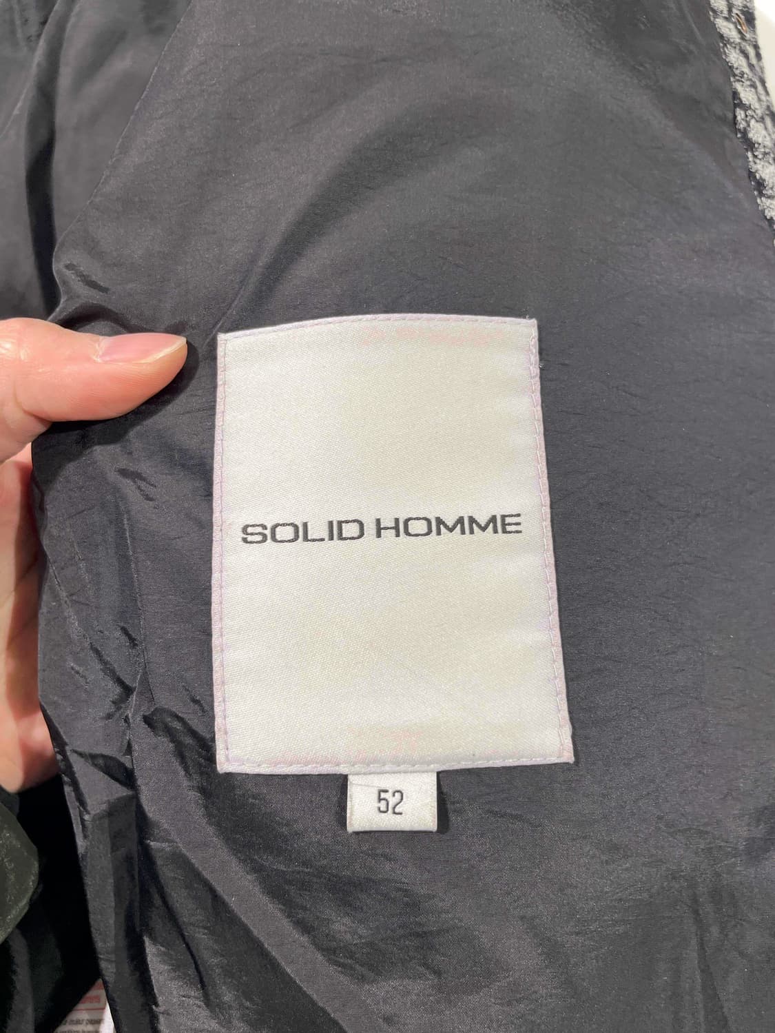 솔리드 옴므 깅엄 체크 구스 다운 셔츠 상품이미지7