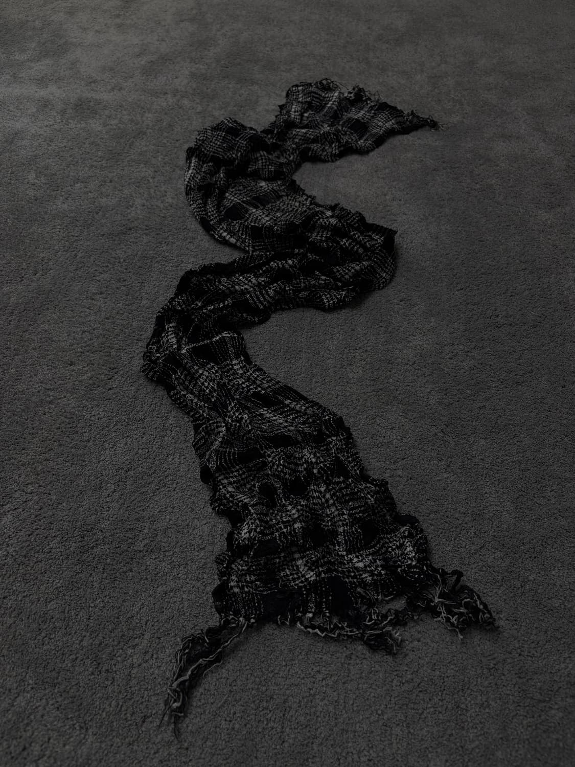 Vintage v-kei punk mood flannel scarf 상품이미지1