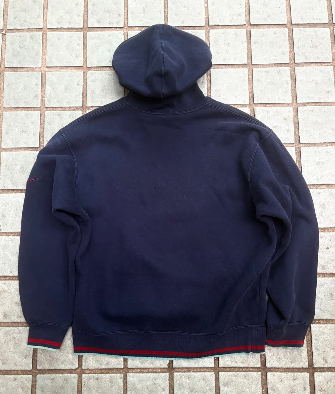 90s nike 후드 (네이비 레드) L 상품이미지2