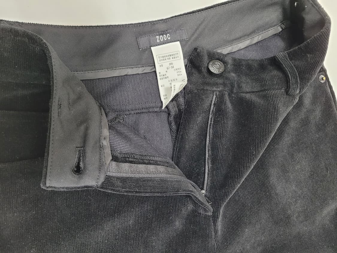 ZOOC 23FW 주크 스판 코듀로이 팬츠 / 여 55 (67-94)블랙 상품이미지7